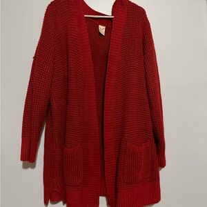 Faded Glory Red Women's Cardigan